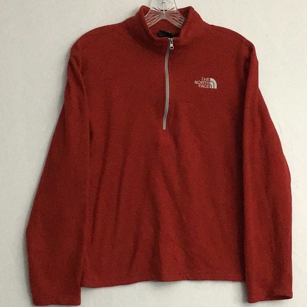 Men’s The North Face 1/4 ZIP Fleece Sz Small Red